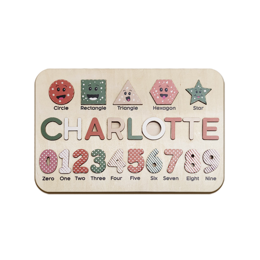 Personalized Wooden Name Puzzle – Custom Educational Toy for Toddlers & Kids