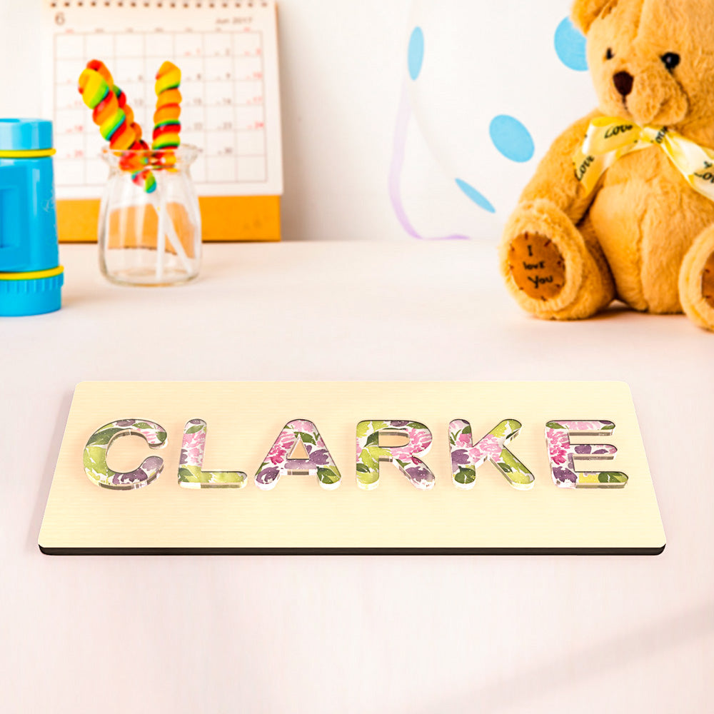 Personalized Name Acrylic Puzzle for Kids