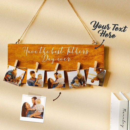 Personalized Photo Display Board – Custom Picture Hanging Wall Decor for Home, Bedroom, Office & Gifts