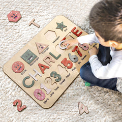 Personalized Wooden Name Puzzle – Custom Educational Toy for Toddlers & Kids