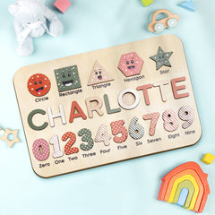 Personalized Wooden Name Puzzle – Custom Educational Toy for Toddlers & Kids