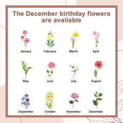 Personalized Birth Flower Wallet – Custom Name Card Holder, Stylish & Sentimental Gift for Women