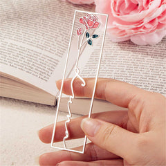 Grandma’s Garden Personalized Flower Bookmark – Custom Engraved Metal Bookmark for Book Lovers