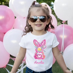 Brushstroke Easter Bunny Kids T-Shirt & Onesie – Cute & Comfy Easter Outfit for Babies & Toddlers