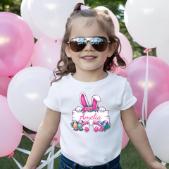 Brushstroke Easter Bunny Kids T-Shirt & Onesie – Cute & Comfy Easter Outfit for Babies & Toddlers