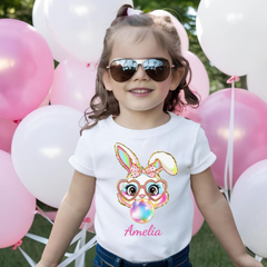 Easter Bunny Bubble Gum Kids T-Shirt & Onesie – Soft, Adorable & Festive Easter Outfit for Babies & Toddlers
